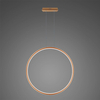 Lampa wisząca Ledowe Okręgi No.1 X 100cm 3k miedziana ściemnialna