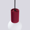 Sollux Lighting Lampa wisząca HALO 1 burgund SL.1749