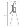 Lampa wielofunkcyjna Flos F3780030 May Day Czarna