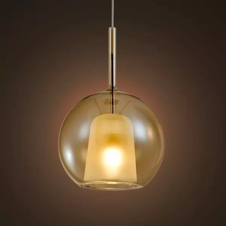Lampa wisząca EUFORIA No.1 25cm bursztynowa