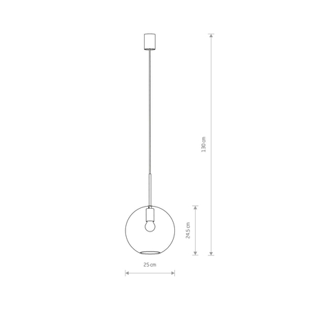 Lampa wisząca SPHERE L Nowodvorski 7850 przezroczysty