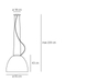 Lampa wisząca Artemide A243300APP Nur LED