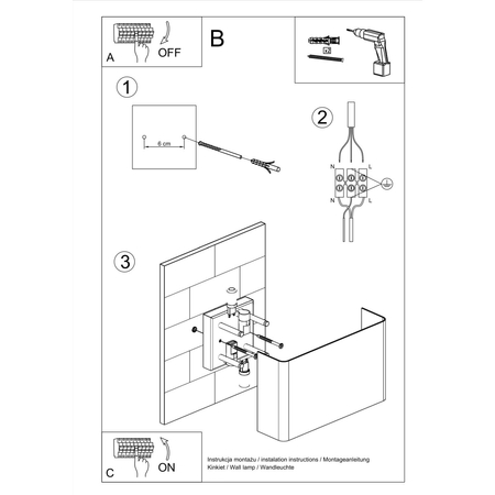 Sollux Lighting Kinkiet COPERTURA biały SL.0419