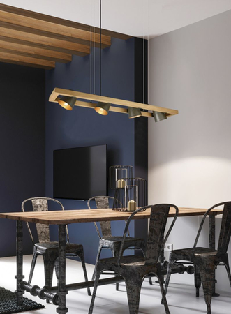 Lampa wisząca Trio 301900467 srebrny