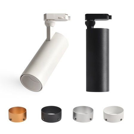 Reflektor szynowy czarny 3-fazowy Abigali Posh Cree COB 12W 4000K CRI90+ 36°