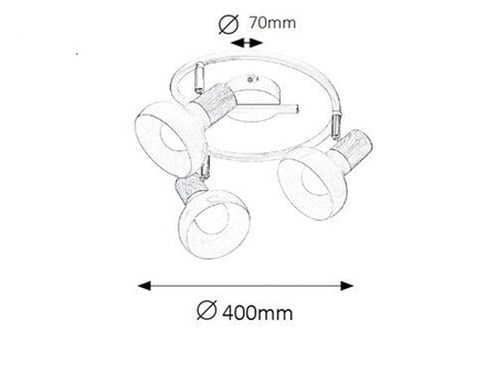 Oczko Rabalux Holly 5946 biały