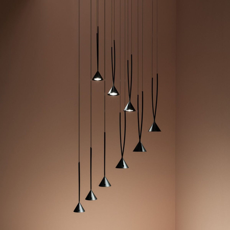 Lampa wisząca Axo Light Jewel 01 Czarna ze ściemniaczem