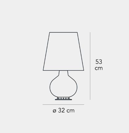 Lampa stołowa Fontana Arte F185305100BINE Fontana