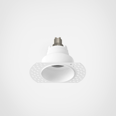 Spot Astro Trimless Slimline Round Fixed Fire-Rated IP65 1248017 Matowy Biały