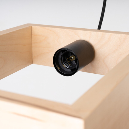 Sollux Lighting Lampa wisząca ARIES naturalne drewno SL.1310