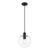 Lampa wisząca Puerto mała 1xE27 czarna LP-004/1P S BK