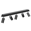 Milagro Lampa sufitowa PRESTON BLACK/CHROME 5x mini GU10 MLP7621 Czarny / Chrom