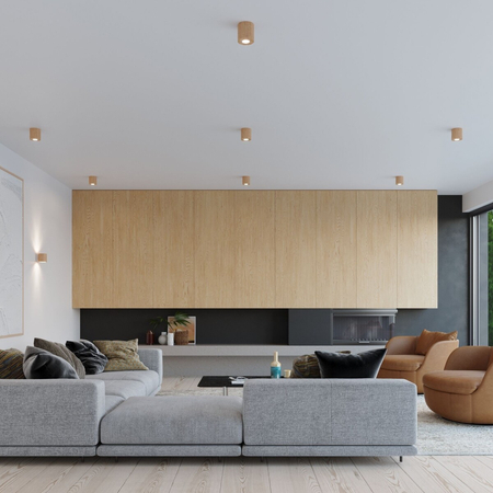 Sollux Lighting Kinkiet ORBIS naturalne drewno SL.0490