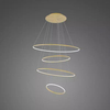 Lampa wisząca Ledowe Okręgi No.4 100cm 3k złota ściemnialna