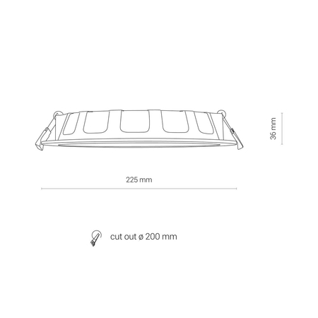 Oprawa wpuszczana CL KOS LED 24W Nowodvorski 8775 biały
