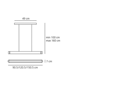Lampa wisząca Artemide 1921010A Talo 90 LED