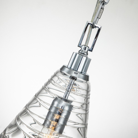 Lampa wisząca Elmore - 1 źródło światła - Polerowany chrom Quintiesse QN-ELMORE-P-PC