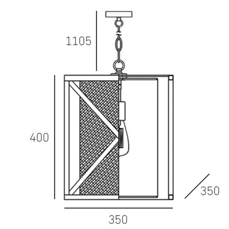 Cosmo Light Lampa wisząca NEW YORK P01403AU-WH