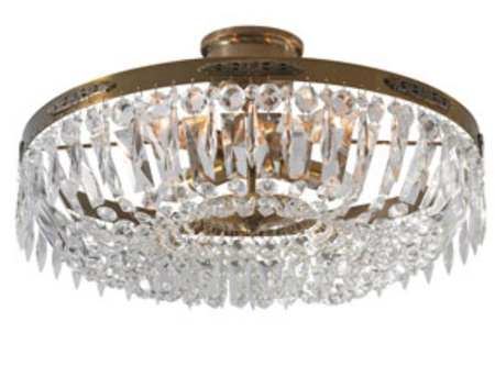 Plafon Markslöjd HOVDALA 100618 przezroczysty/mosiądz