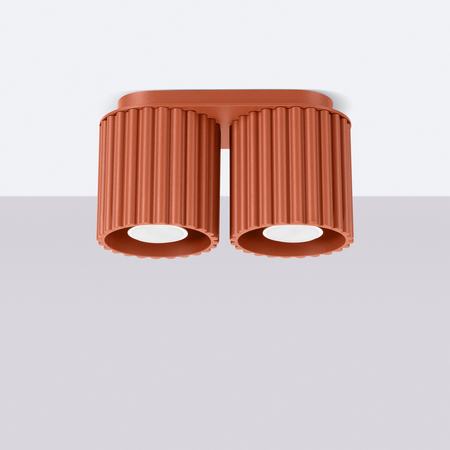 Sollux Lighting Plafon AURA 2 ochra czerwona GU10 SL.1800