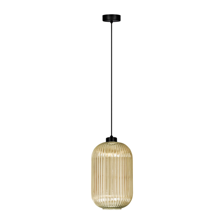 Lampa wisząca Kaja FADIGA K-5741 bursztynowy, czarny