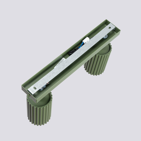 Sollux Lighting Plafon KARBON 2 zielony oliwkowy SL.1618