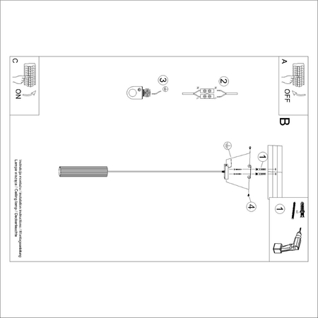 Sollux Lighting Lampa wisząca KARBON 1 beżowy SL.1592