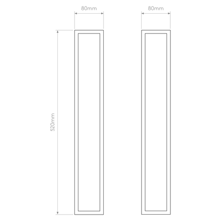 Kinkiet zewnętrzny Astro Salerno 520 LED 1178011 Czarny z Teksturą