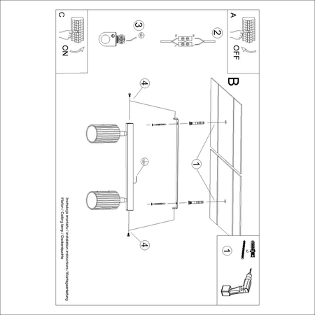 Sollux Lighting Plafon KARBON 2 taupe SL.1763