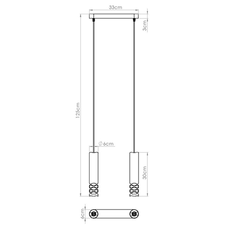 Sollux Lighting Lampa wisząca LIRO 2 biały SL.1692
