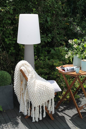 Lampa stojąca No.1 zewnętrzna ogrodowa 2700K Biała ciepła 160cm, piaskowy 32565W beżowy