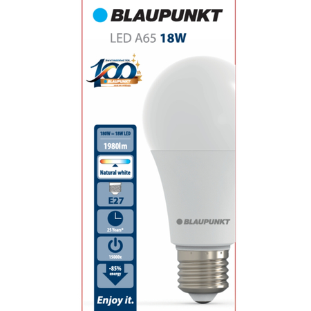 Blaupunkt Żarówka LED E27 A65 18W barwa naturalna