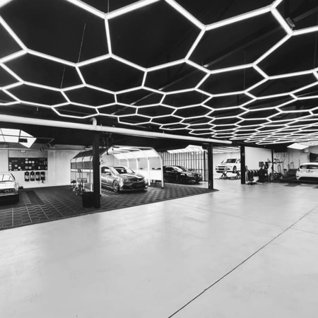 Lampa LED Hexagon Blaupunkt 336W geometryczny panel sufitowy led 4000K CRI90 w kształcie plastra miodu