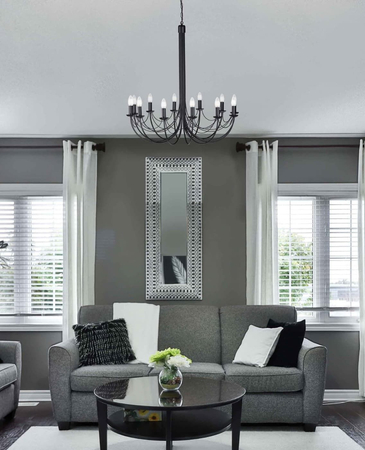 Żyrandol PERSEO Kaja K-3522 czarny