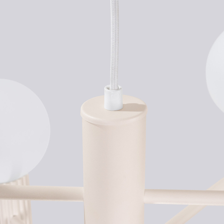 Sollux Lighting Żyrandol HALO 6 beżowy SL.1831