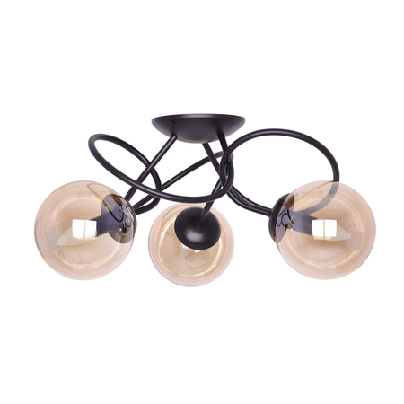 Lampa sufitowa FLORO Kaja K-5126 bursztynowy