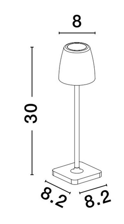 Lampa zewnętrzna Luces Exclusivas AGUITA - oliwkowy, przenośna LE73551