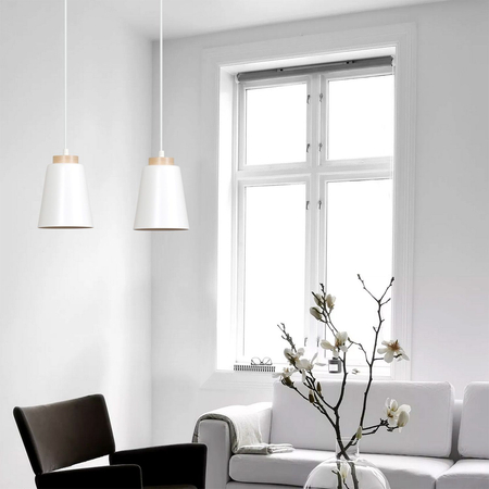 Lampa wisząca BOLERO 2 WHITE Emibig 443/2 biały