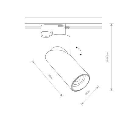 Lampa szynowa PROFILE INDIA Nowodvorski 7657 czarny