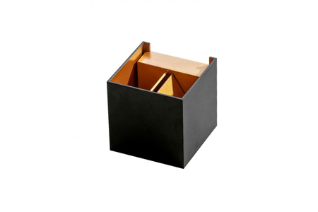 Kinkiet LETICIA BK/GD Azzardo AZ2814 czarny/złoty