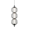 Lampa wisząca Italux Pedro PND-34405-3V-BK Czarny mat, chrom