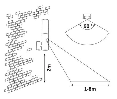 Kinkiet zewnętrzny Rabalux Katowice 7915 antracyt