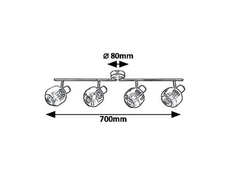 Oczko Rabalux Salazar 5400 dąb