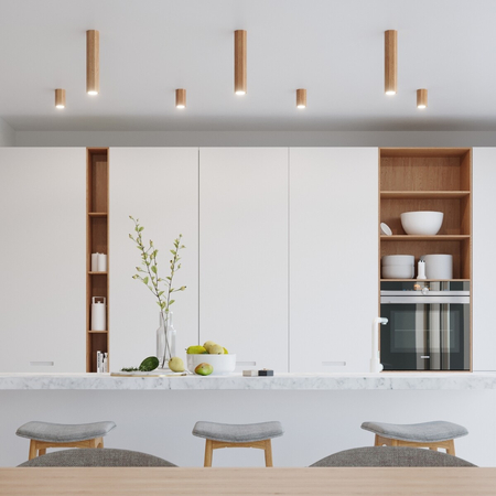 Sollux Lighting Plafon ZEKE 30 dąb SL.1034