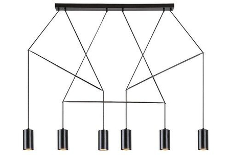 Lampa wisząca Rabalux Aslaug 72018 czarny matowy