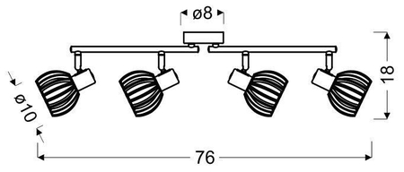 Lampa ścienna Candellux  94-68101 Atarri