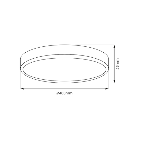 Milagro Plafon MAQ 32W 3CCT Biały ML1662 BIAŁY