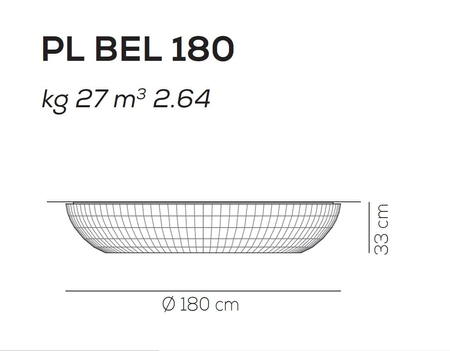 Plafon Axo Light Bell 180 Żółty