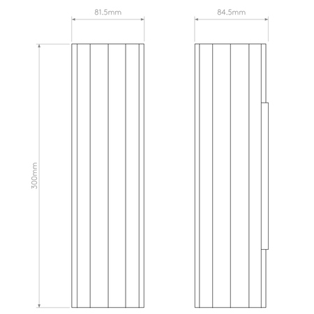 Kinkiet Astro Hashira 300 1442005 Matowy Nikiel