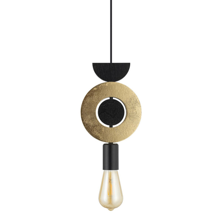 Lampa wisząca Nowodvorski DROPS WOOD F 11180 Złoty Czarny